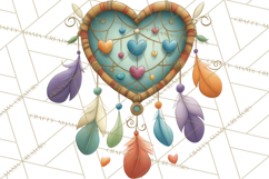 Boho Valentine Cactus Clipart PNG, Desert Romance Clip Art Product Image 3