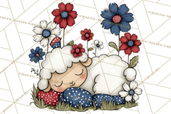 Patriotic Animals Clipart, Whimsical Red White Blue American Product Image 4