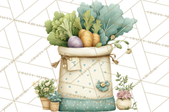Spring Farmer’s Market Minis Clipart, Rustic Spring Png Product Image 2