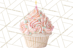 Birthday Cupcakes PNG, Colorful Cupcake Clipart, Sprinkles Product Image 3