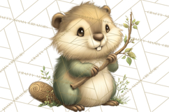 Celtic Enchanted Forest Animals Clipart, Woodland Creatures Product Image 3