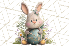 Whimsical Easter Animal Clipart, Printable PNG, Cute Bunny Product Image 3