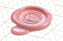 Easter Wax Seal Clipart, Bunny Chick Egg Floral Heart PNG Product Image 4