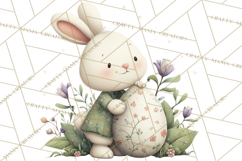 Whimsical Easter Animal Clipart, Printable PNG, Cute Bunny Product Image 5