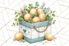 Spring Farmer’s Market Minis Clipart, Rustic Spring Png Product Image 5