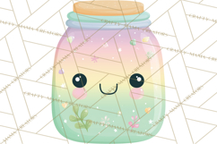 Anthropomorphic Spring Objects Clipart, Cute Kawaii Plants Product Image 2