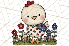 Patriotic Farm Animals Clipart, Whimsical Red White Blue Product Image 2
