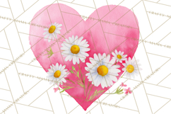 Watercolor Love Accents Clipart, Hearts, Envelopes Png Product Image 4