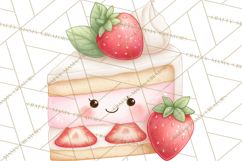 Anthropomorphic Spring Objects Clipart, Cute Kawaii Plants Product Image 4