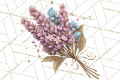 Blooming Letters Clipart, Floral Alphabet Clip Art PNG Product Image 3