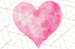 Watercolor Love Accents Clipart, Hearts, Envelopes Png Product Image 5