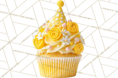Birthday Cupcakes PNG, Colorful Cupcake Clipart, Sprinkles Product Image 4