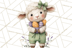 Whimsical Easter Animal Clipart, Printable PNG, Cute Bunny Product Image 4