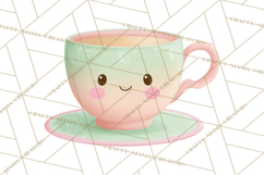 Anthropomorphic Spring Objects Clipart, Cute Kawaii Plants Product Image 5