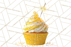 Birthday Cupcakes PNG, Colorful Cupcake Clipart, Sprinkles Product Image 5