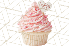 Birthday Cupcakes PNG, Colorful Cupcake Clipart, Sprinkles Product Image 2