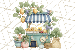 Spring Farmer’s Market Minis Clipart, Rustic Spring Png Product Image 3
