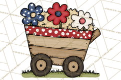 Patriotic Farm Animals Clipart, Whimsical Red White Blue Product Image 3