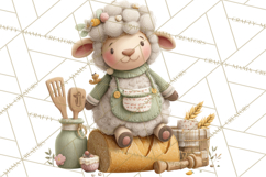 Whimsical Easter Animal Clipart, Printable PNG, Cute Bunny Product Image 3