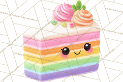 Anthropomorphic Spring Objects Clipart, Cute Kawaii Plants Product Image 3