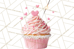 Birthday Cupcakes PNG, Colorful Cupcake Clipart, Sprinkles Product Image 4