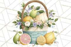 Spring Farmer’s Market Minis Clipart, Rustic Spring Png Product Image 4