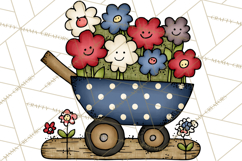 Patriotic Farm Animals Clipart, Whimsical Red White Blue Product Image 4
