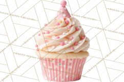 Birthday Cupcakes PNG, Colorful Cupcake Clipart, Sprinkles Product Image 5