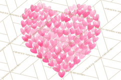 Watercolor Love Accents Clipart, Hearts, Envelopes Png Product Image 5