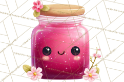 Anthropomorphic Spring Objects Clipart, Cute Kawaii Plants Product Image 5
