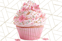 Birthday Cupcakes PNG, Colorful Cupcake Clipart, Sprinkles Product Image 2