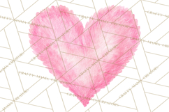 Watercolor Love Accents Clipart, Hearts, Envelopes Png Product Image 2