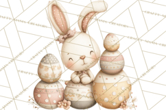 Vintage Easter Bunny Clipart PNG, Easter Bunny Printable Product Image 2