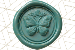 Easter Wax Seal Clipart, Bunny Chick Egg Floral Heart PNG Product Image 2