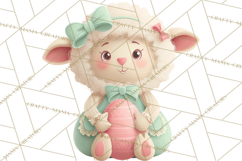 Whimsical Easter Characters Clipart PNG, Cute Mint Png Product Image 4