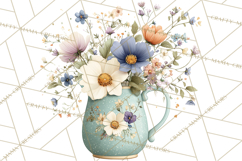 Spring Farmer’s Market Minis Clipart, Rustic Spring Png Product Image 3