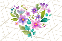 Watercolor Love Accents Clipart, Hearts, Envelopes Png Product Image 3