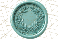 Easter Wax Seal Clipart, Bunny Chick Egg Floral Heart PNG Product Image 4