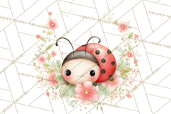 Spring Insects Clipart PNG, Cute Baby Bugs Watercolor Png Product Image 4