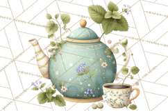 Spring Farmer’s Market Minis Clipart, Rustic Spring Png Product Image 4