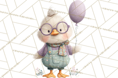 Whimsical Easter Animal Clipart, Printable PNG, Cute Bunny Product Image 3
