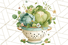 Spring Farmer’s Market Minis Clipart, Rustic Spring Png Product Image 3