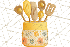 Mid Century Modern Kitchen Clipart, Retro Modern Kitchen Png Product Image 4