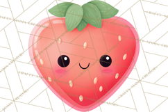 Valentine Kawaii Candies, Heart Sweets Clipart, Cute Candy Product Image 4