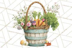 Spring Farmer’s Market Minis Clipart, Rustic Spring Png Product Image 5