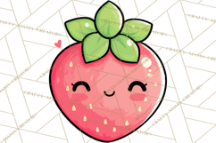 Anthropomorphic Spring Objects Clipart, Cute Kawaii Plants Product Image 3