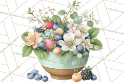 Spring Farmer’s Market Minis Clipart, Rustic Spring Png Product Image 4