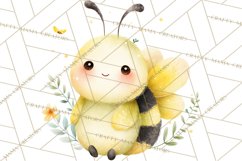 Spring Insects Clipart PNG, Cute Baby Bugs Watercolor Png Product Image 5