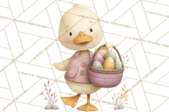 Whimsical Easter Animal Clipart, Printable PNG, Cute Bunny Product Image 5