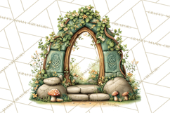 Celtic Enchanted Forest Animals Clipart, Woodland Creatures Product Image 5